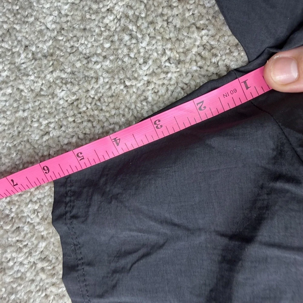 Vintage Sunbird Swim Shorts Mens Large Black Pink Colorblock Nylon Trunks Beach
